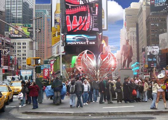 DuPont ™ Corian® illuminates times square for valentines day
