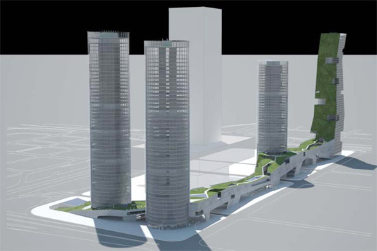steven holl architects wins master plan in shenzen '4 tower in 1' competition