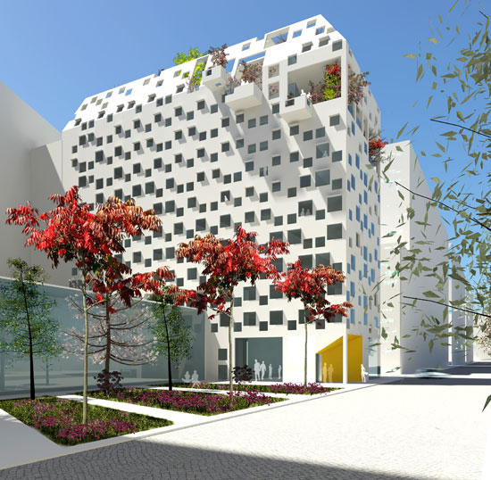JDS architects:  'M6B1' student housing, paris