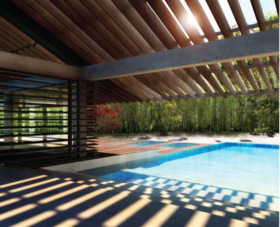 kengo kuma: the spa at mandarin oriental dellis cay
