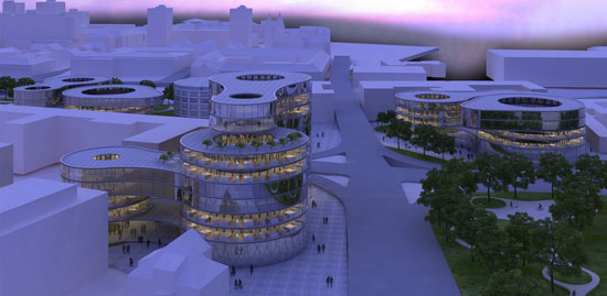 OFIS architects: ljubljana city municipality design development