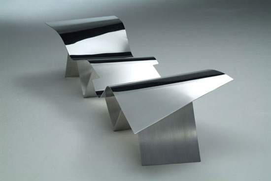 frank gehry 'tuyomyo bench' for emeco