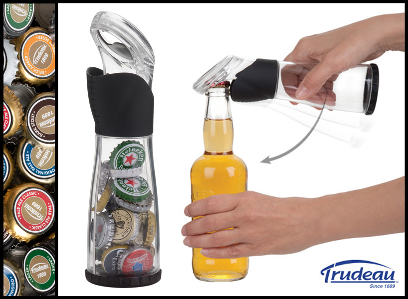 beer cap catcher by stefano di lollo (for the trudeau corporation)