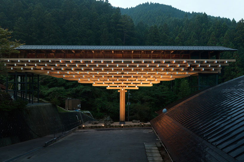 yusuhara wooden bridge museum by kengo kuma + associates