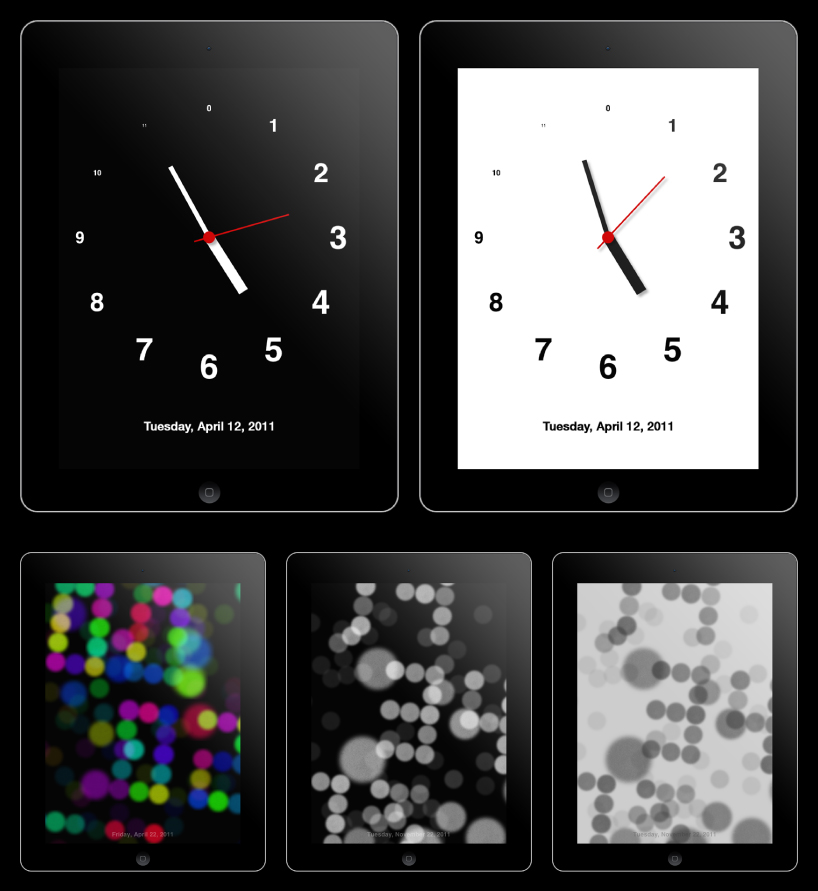 audio clock for iPhone + iPad