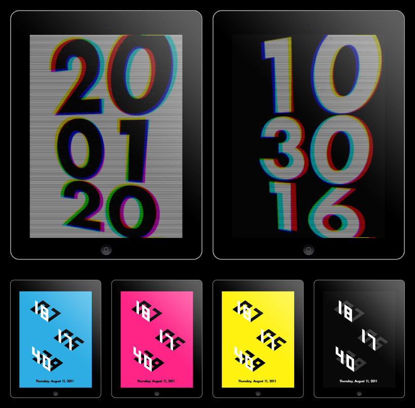 audio clock for iPhone + iPad