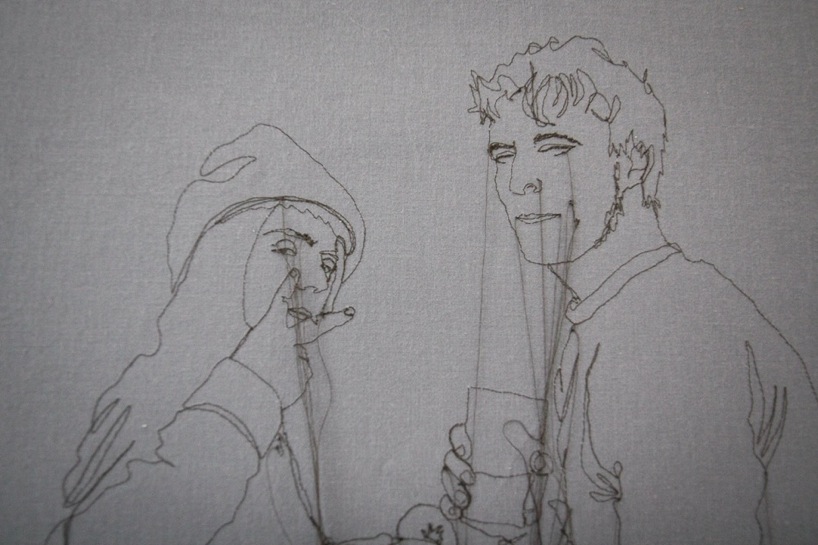 nike schroeder: intimate embroidery portraits