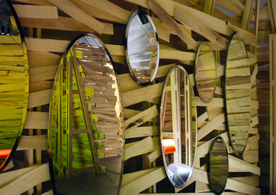 front: 'shade' mirror for established & sons