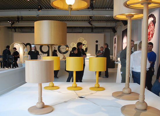 moooi works: 'tree' lamp and 'eurolantern' for moooi