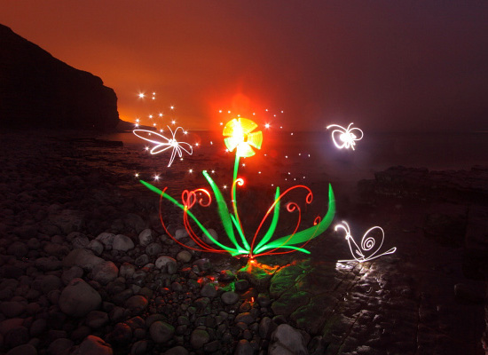 michael bosanko: light sculpture photography