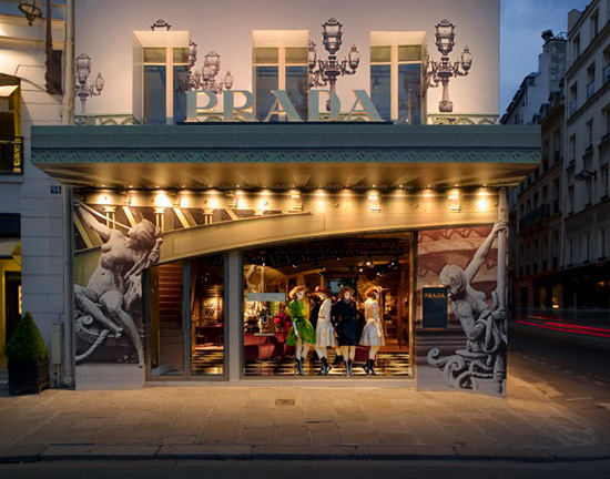 prada contemporary store in paris