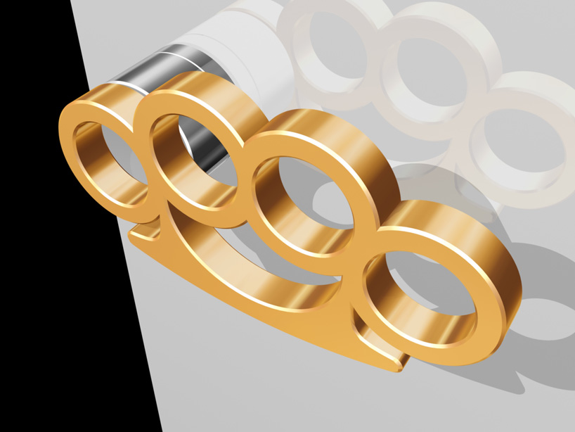 brass knuckles | designboom.com