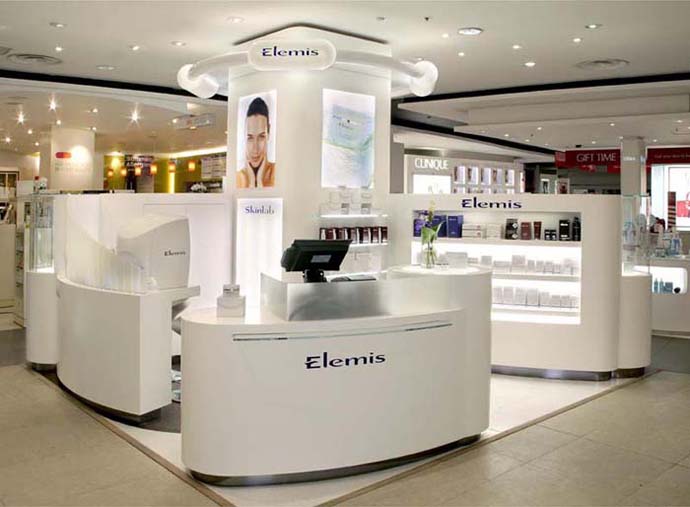 Elemis retail interiors
