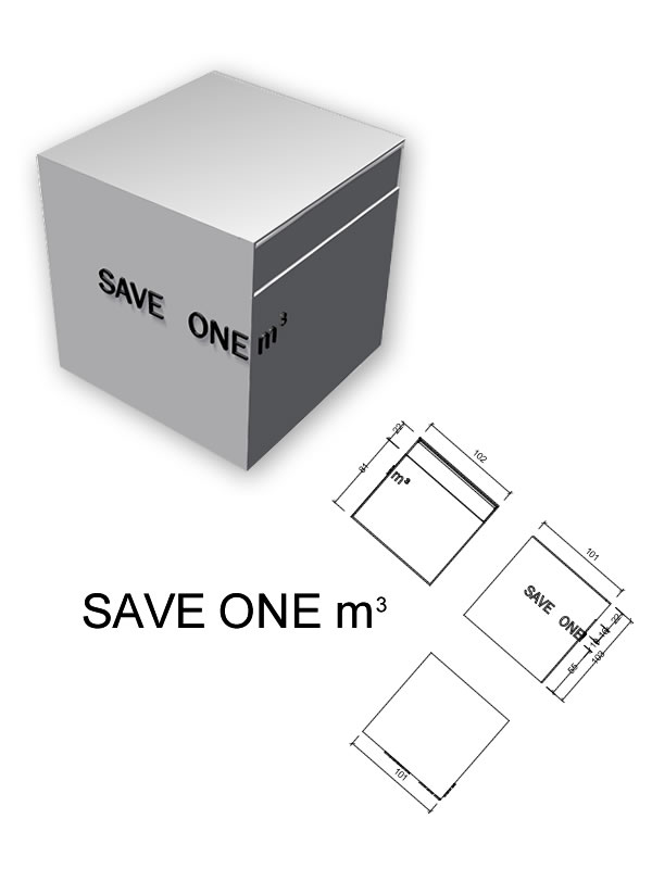 SAVE ONE m3 OF SPACE ON EARTH | designboom.com