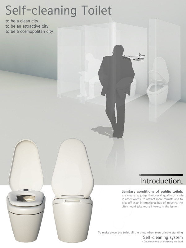 self cleaning toilet
