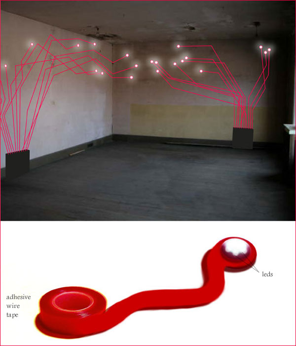 adhesive tape led light