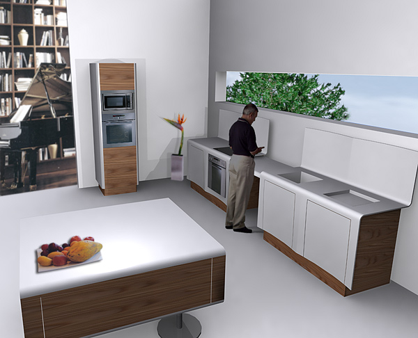 living kitchen | designboom.com