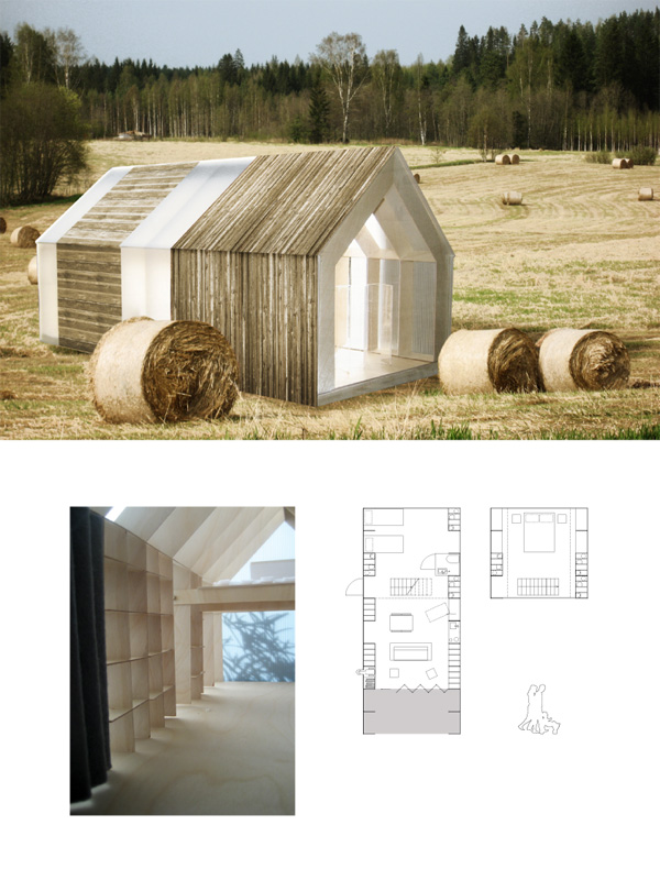 plywood house designboom.com