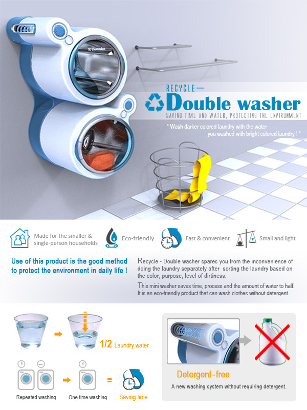 recycle double washer