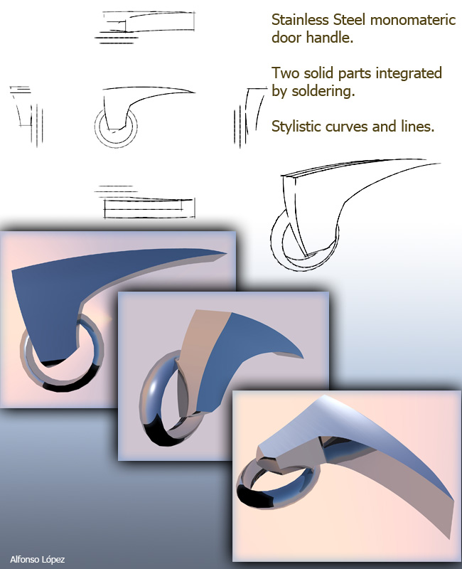 Engineering Handle Design 3 door handles | designboom.com