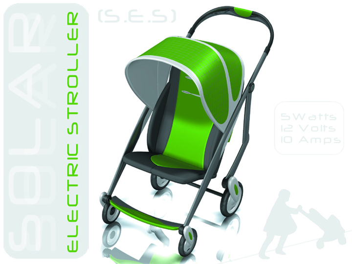 Solar Electric Stroller | designboom.com
