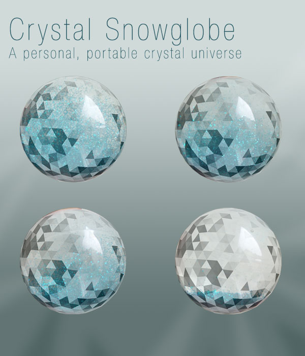 crystal snowglobe | designboom.com