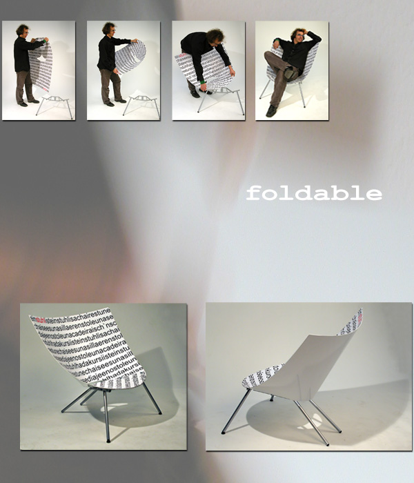 foldable chair | designboom.com