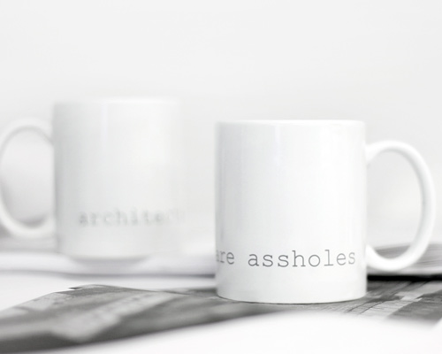 architects are assholes mug makes a provocative statement