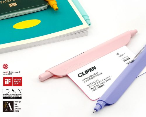 CLIPEN is designed to be easily portable by slide-clip on paper or notes