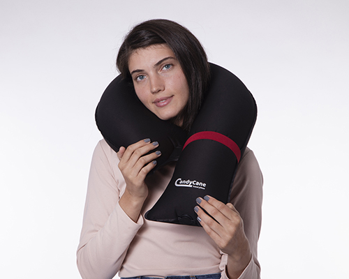 CandyCane neck pillow gives full head support with different modes like chin support