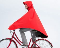 the rover rain cape is a sleek new option for getting out on a rainy day