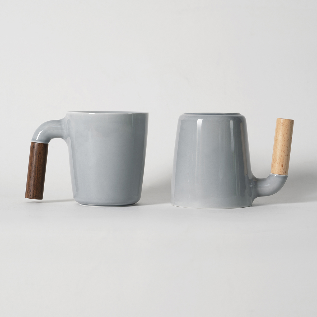 Good Quality Porcelain Mugs With Creative Handles Ceramic Coffee