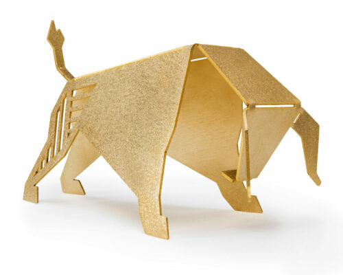 Wall Street Charging Bull figurine | Modern Bull Sculpture | Gifts for him