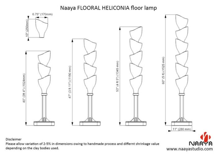 Floor lamp dimension