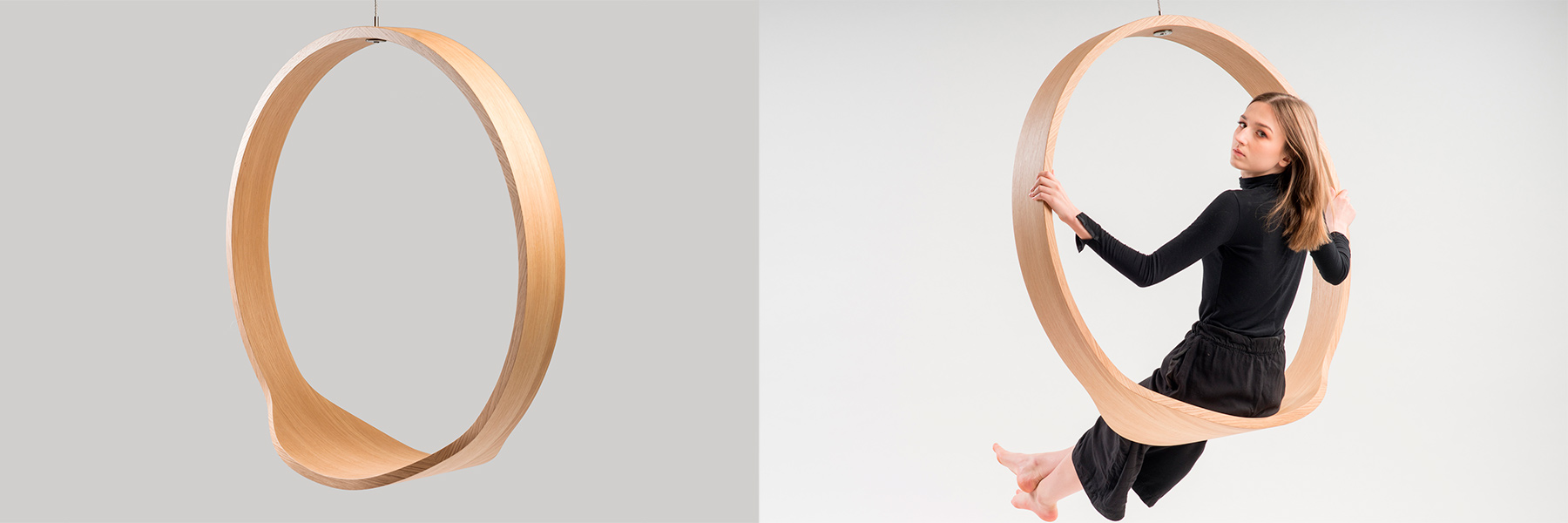 Circle swing rocking chairs N.1 , four colors natural , black, white, little white, indoor and outdoor options