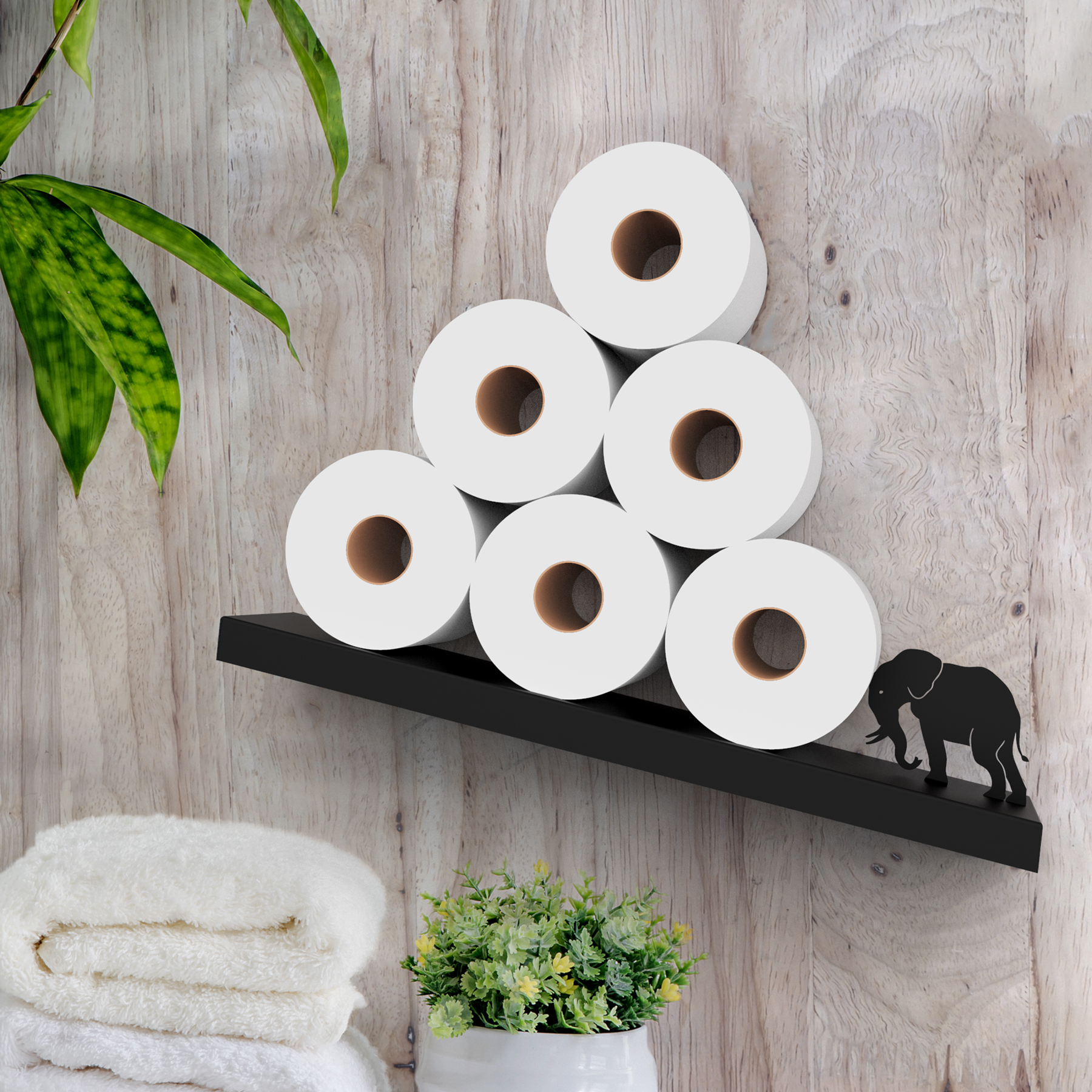 Elephant - Bathroom Shelf Toilet Paper Rolls Shelf