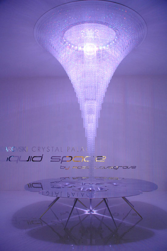 design miami/ 08: swarovski crystal palace   'liquid space' by ross lovegrove