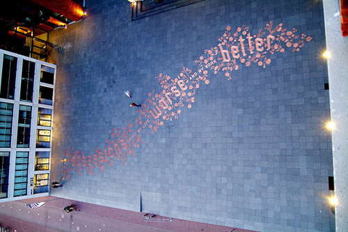 stefan sagmeister's installation is removed by amsterdam police
