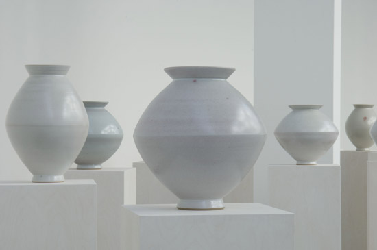 'spindle vases' by young jae lee at pinakothek der moderne, munich