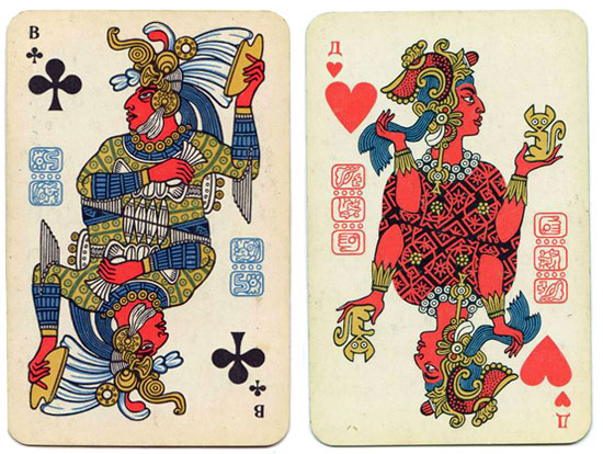 mayan playing cards