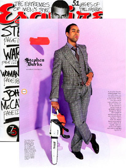 stephen burks featured in esquire magazine