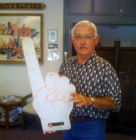 designboom history: #1 foam hand