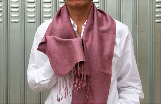 designboom shop: natural silk scarves