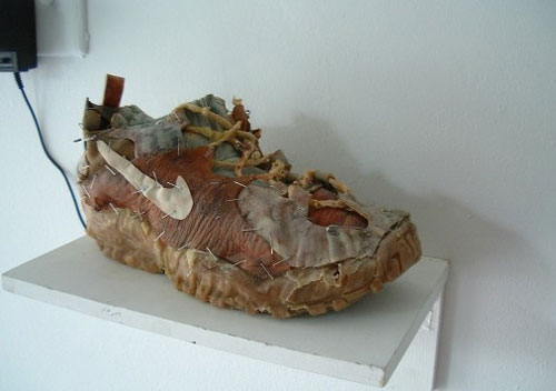 anamatronic flesh shoe by adam brandejs