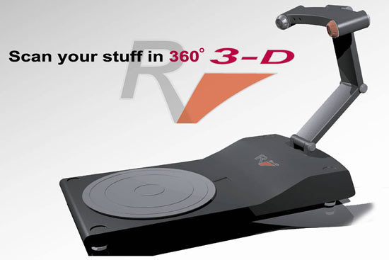 CES 2009: realview 360 3D desktop scanner