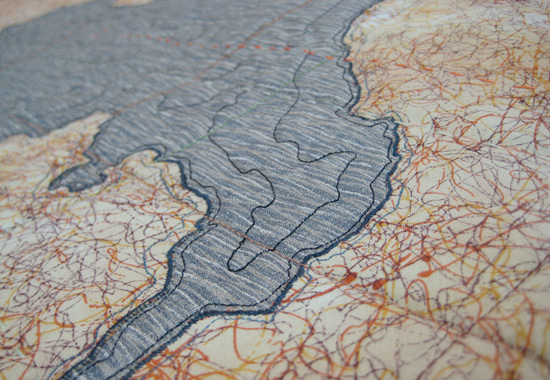 map quilts by leah evans