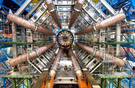 photos from inside the large hadron collider