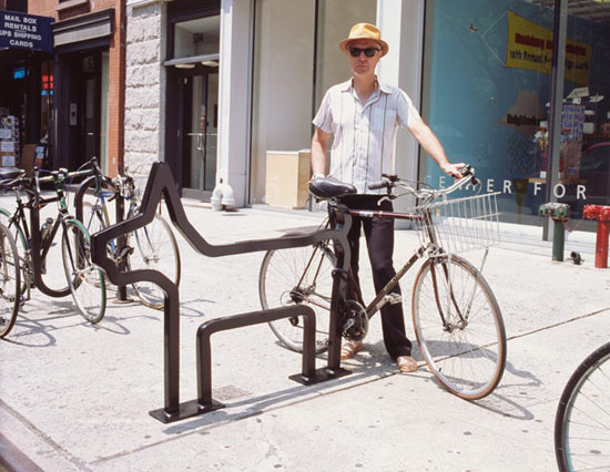 new york's new bike racks designed by david byrne