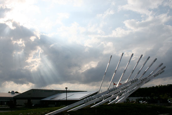 'the solar collector' interactive light sculpture