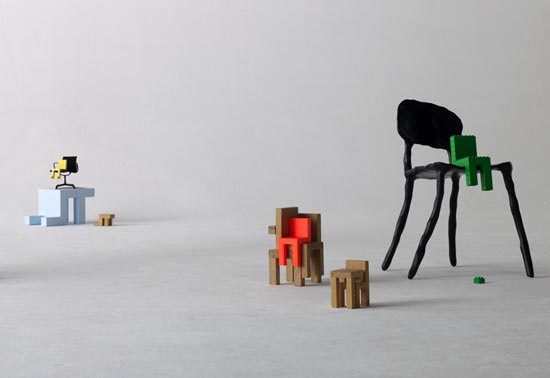 'sitting chairs' by lucas maassen at 'design and the elastic mind'
